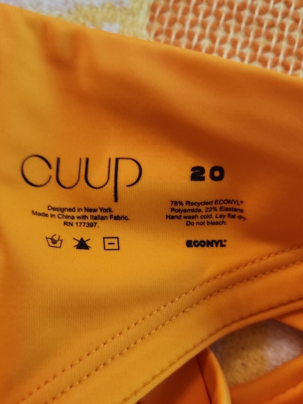 CUUP Orange Underwire Bikini Set - Picture 4 of 5